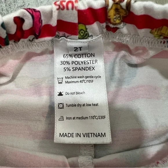 Sweet Southern Smocks Toddler Dr. Seuss Grinch 2-Piece Pajamas Size 2T - Picture 5 of 7